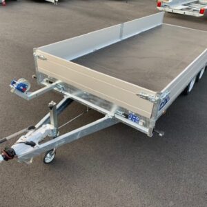 Plateau multi SARIS HEAVY DUTY – PTAC 3500 kg – Rampes + Treuil inclus