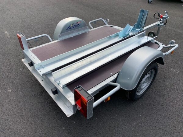 Porte-moto LIDER 39401 – Plancher + Rail + Rampe + Bloque-roue